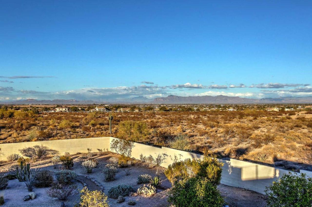 Adobe Arizona Home With City And Mountain Views Queen Creek Exterior photo