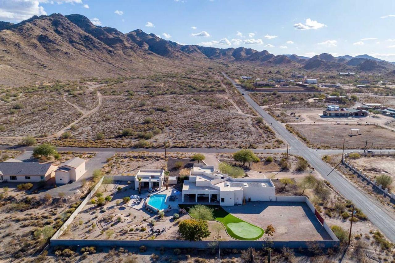 Adobe Arizona Home With City And Mountain Views Queen Creek Exterior photo
